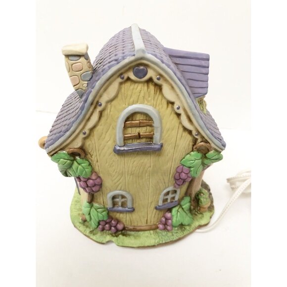 Cottontail Knoll Table Lamp Porcelain Lighted House 6 1/2" x 5 1/2" - Picture 2 of 9